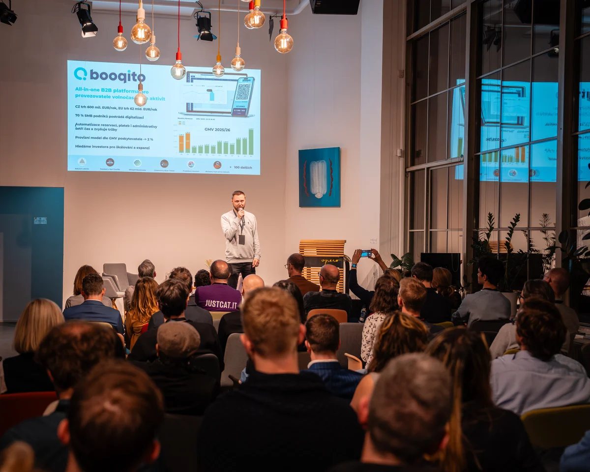 Booqito presentation on the big screen