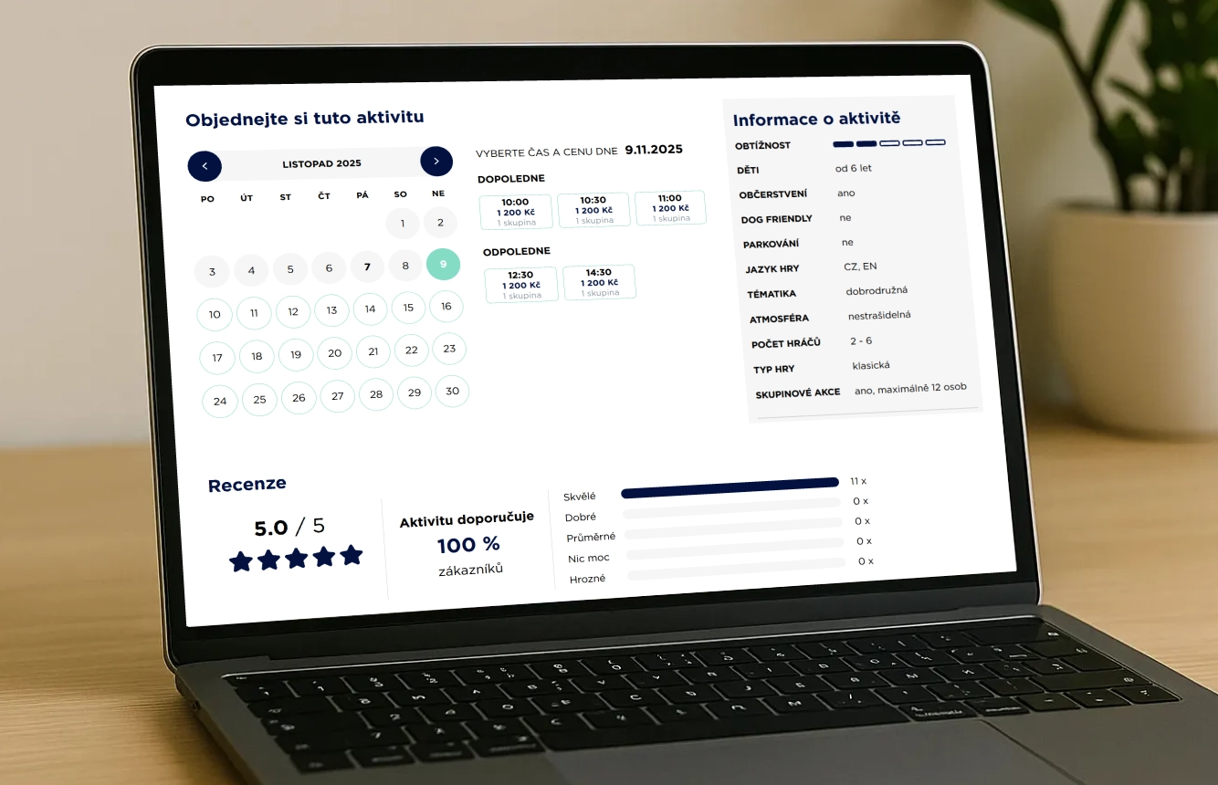 Web připravený rovnou vydělávat