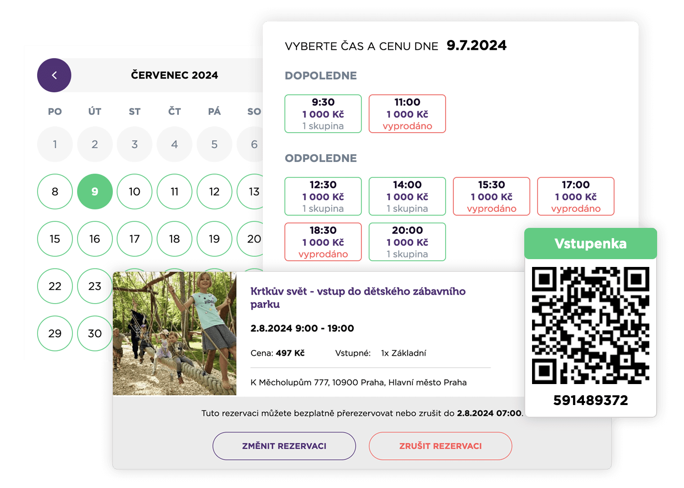 Rezervace 24/7 - online rezervační systém s kalendářem