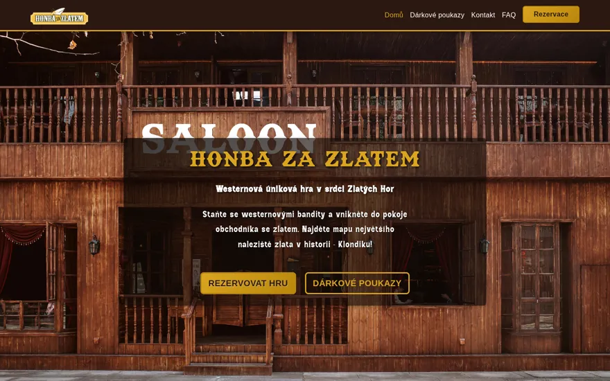Web Honba za zlatem